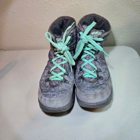 The North Face ThermoBall Lace Up Soft Shell Snow Boots‎ in Gray Women's Size 7 - Picture 4 of 7